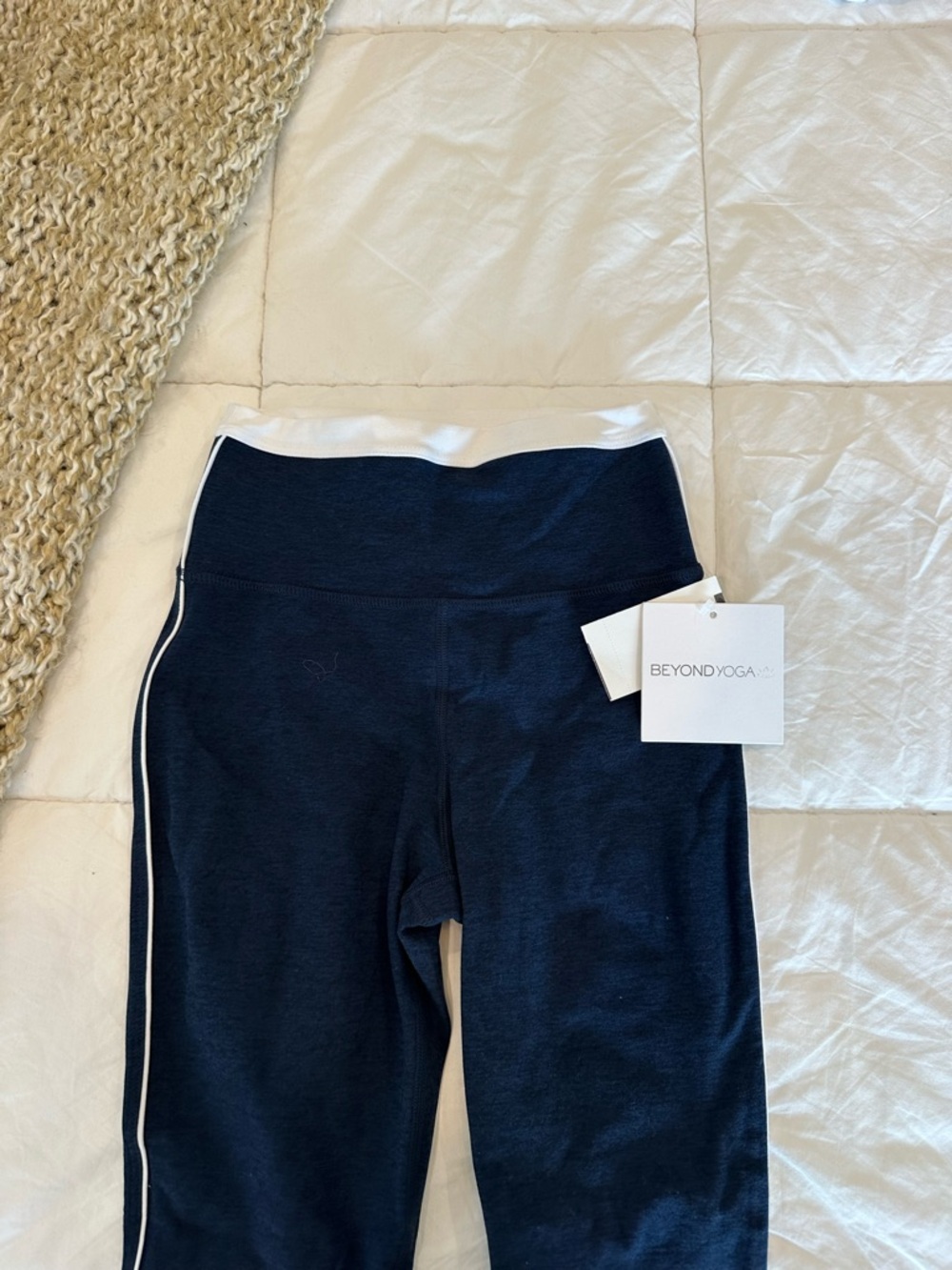 Beyond Yoga Navy Sapcedye High-Waist Active Leggings